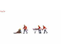 Noch Traffic Accident Figure Set 36080 - Hand-Painted N Scale, 5 Figures