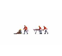 NOCH® Traffic Accident Figurine Set, Hand-Painted N Scale, Dramatic Scenes For