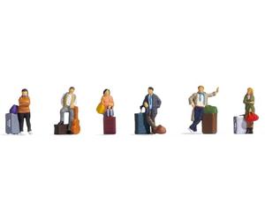 NOCH Travellers Figurine Set Detailed Station Scenes for TT Track 1:120 Hand-Coloured