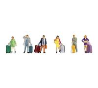 Noch® Travellers Hand Coloured Figure Set with Luggage for Track N