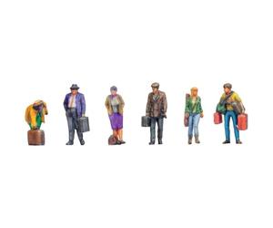 NOCH Travellers Moving Figures 3D Master Plastic for Track N Ideal for Station Scenes