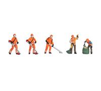 NOCH TT Mowing Figure Set, Realistic Model World Helpers for Scale 1:120 (TT) Made of Plastic