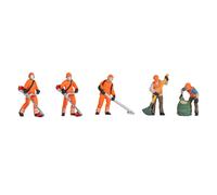 NOCH TT Mowing Figure Set, Realistic Model World Helpers for Scale 1:120 (TT) Made of Plastic