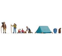 Camping (4) Figure Set Painted Noch 45876
