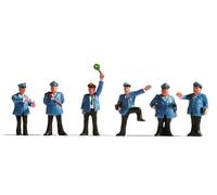 NOCH TT Railway Staff Miniature Figures, 6-Piece Set, 1:120