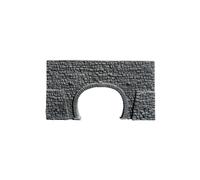 NOCH Tunnel Portal 2-Track Rubble Stone Wall 23.5 x 13 cm H0