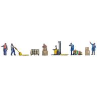 Noch Warehousemen (5) & Accessories 3D Master Figure Set N Gauge N35060
