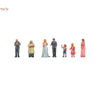NOCH Figure Set "Wedding", Standing Figures, Model Making 1:160 Made of Plastic for Track N Perfect for Dioramas