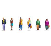 NOCH Z Figurines Passenger 3D Printed Unpainted, Colored Plastic