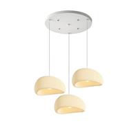 NOCHX Japanese WabiSabi Pendant Light E27 Polystyrene Material Chandelier Nordic Style Adjustable Height Hanging Lights Suitable for Restaurants Kitchens Bedrooms(Beige-A)