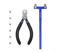 Nocking Buckle Pliers + T Square Bow Ruler Set Essential Gear for Every Archer (Blue)