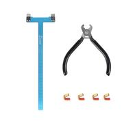 Nocking Pliers Set with T Shape Bow Square Ruler Nocking Buckle Archery Plier Recurve Bow Tool Set