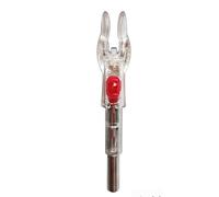 Nocks Compatible with Equipment Having Inner Diameter Ranging from Four to Six Millimeters that Lights Up Automatically (red)