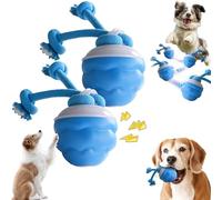 noclerv Dog Toy, 2025 Upgrade Smart Jumping Ball for Dogs, Chew-Proof Interactive Indestructible Waggle Ball Toy with Touch and Motion Activated That Moves on Its Own for Indoor/Outdoor Play (2PCS)
