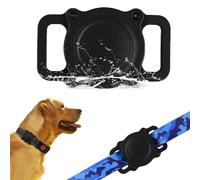 Nocmxta Compatible with Airtag Collar Holder-IP68 Waterproof Silicone Anti-Lost Case for Pet Collars, High-Strength Elastic Silicone Fit for Airtag Holder Fits Pet Collar, M