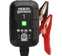 NOCO GENIUS1UK, 1A Car Battery Charger, 6V and 12V Portable Smart Charger, Battery Maintainer, Trickle Charger and Desulfator for AGM, Leisure Lithium
