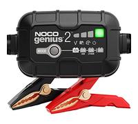 NOCO GENIUS2UK, 2A Car Battery Charger, 6V and 12V Portable Smart Charger, Battery Maintainer, Trickle Charger and Desulfator for AGM, Leisure, Lithium, Motorbike, Motorcycle and Caravan Batteries