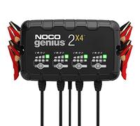 NOCO GENIUS2X4: 8A 4-Bank Smart Battery Charger (2A/Bank) - 6V/12V Automatic Maintainer, Trickle Charger & Desulfator with Overcharge Protection & Temperature Compensation - For Lead-Acid & Lithium