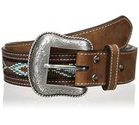 Nocona Belt Co. Men's Old School Blue Bead, Medium Brown, 36