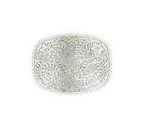 Nocona Boots Men's Silver Rounded Square Buckle Apparel Accesory, One Size
