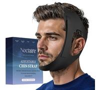 Noctaire Chin Strap for Jaw Support During Sleep - Adjustable Side Straps to Encourage Closed Mouth Sleeping for Quiet, Restful Nights - Soft, Breathable, Non-Slip Fit for Men & Women