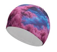 Noctiluca Bloom Swim Cap for Women Men Swimming Hat Bath Waterproof Pool Caps for Long Thick Curly Hair