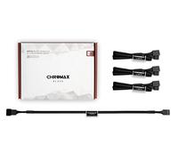 Noctua NA-SEC1 chromax.black, 3-Pin/4-Pin Extension Cables (30cm, Black)