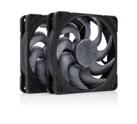 Noctua NF-A12x25 G2 PWM Sx2-PP chromax.black, Dual Fan Set for Push-Pull and Side-by-Side Applications (Black)