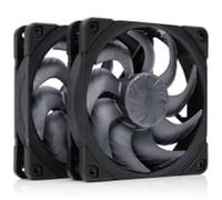 Noctua NF-A12x25 G2 PWM Sx2-PP chromax.black, Dual Fan Set for Push-Pull and Side-by-Side Applications (Black)