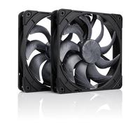 Noctua NF-A14x25 G2 PWM Sx2-PP chromax.black, Dual Fan Set for Push-Pull and Side-by-Side Applications (Black)