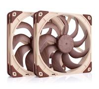 Noctua NF-A14x25 G2 PWM Sx2-PP, Dual Fan Set for Push-Pull and Side-by-Side Applications (Brown)