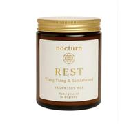 Nocturn Scented Sleep Candle - Ylang Ylang & Sandalwood - Handmade Organic Soy Wax - Aromatherapy Spring Birthday Gift for Women