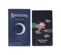 Nocturna Oracle, Moon Tarot Cards, Abstract Art Tarot Deck, 48-Card Set, Included Guide Book, 4.06x2.36 Inches, For Spiritual Exploration Mindfulness Meditation Fortune Telling Guidance Women