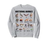 Nocturnal Animals Educational Wildlife Science Nature Lover Sweatshirt