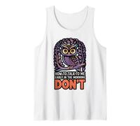 Nocturnal How to Talk to Me Sarcasm Night People Tank Top