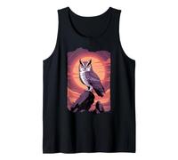 Nocturnal Hunter Great Horned Owl Tank Top