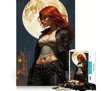 Nocturnal Huntress Jigsaw Puzzles1000 Pieces Mind Skill Toy Soothing Play Precision Cut Art Collection Piece (38x52cm)
