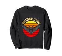 Nocturnal Legend Mothman Retro Sunset Cryptid Sweatshirt