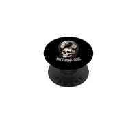 Nocturnal Soul Raven On Skull Gothic PopSockets Adhesive PopGrip
