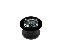 Nocturnal Survivor Night Shift Nurse Medical Coffee PopSockets Adhesive PopGrip