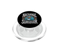 Nocturnal Survivor Night Shift Nurse Medical Coffee PopSockets PopGrip for MagSafe