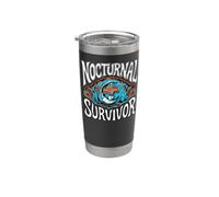 Nocturnal Survivor Night Shift Nurse Medical Coffee Stainless Steel Insulated Tumbler
