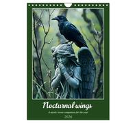 Nocturnal wings - A mystic raven companion for the year (Wall Calendar 2026 DIN A4 portrait), CALVENDO 12 Month Wall Calendar: A mystical raven calendar