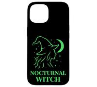 Nocturnal Witch Moon Magic Silhouette Witchcore Style Case for iPhone 15