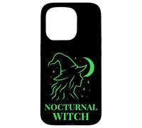 Nocturnal Witch Moon Magic Silhouette Witchcore Style Case for iPhone 15 Pro