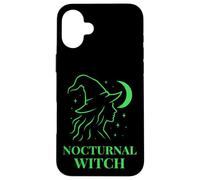 Nocturnal Witch Moon Magic Silhouette Witchcore Style Case for iPhone 16 Plus