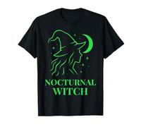 Nocturnal Witch Moon Magic Silhouette Witchcore Style T-Shirt
