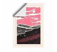 Nocturne Landscape Japandi Unframed Wall Art Print A3 (42×29.7cm), Wall Decor for Living Room, Bedroom, Office & Home, Art Gift