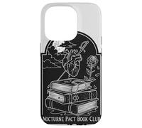 Nocturne Pact Book Club Gothic Dark Academia Reader Case for iPhone 14 Pro