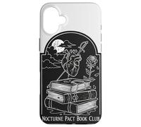 Nocturne Pact Book Club Gothic Dark Academia Reader Case for iPhone 16 Plus